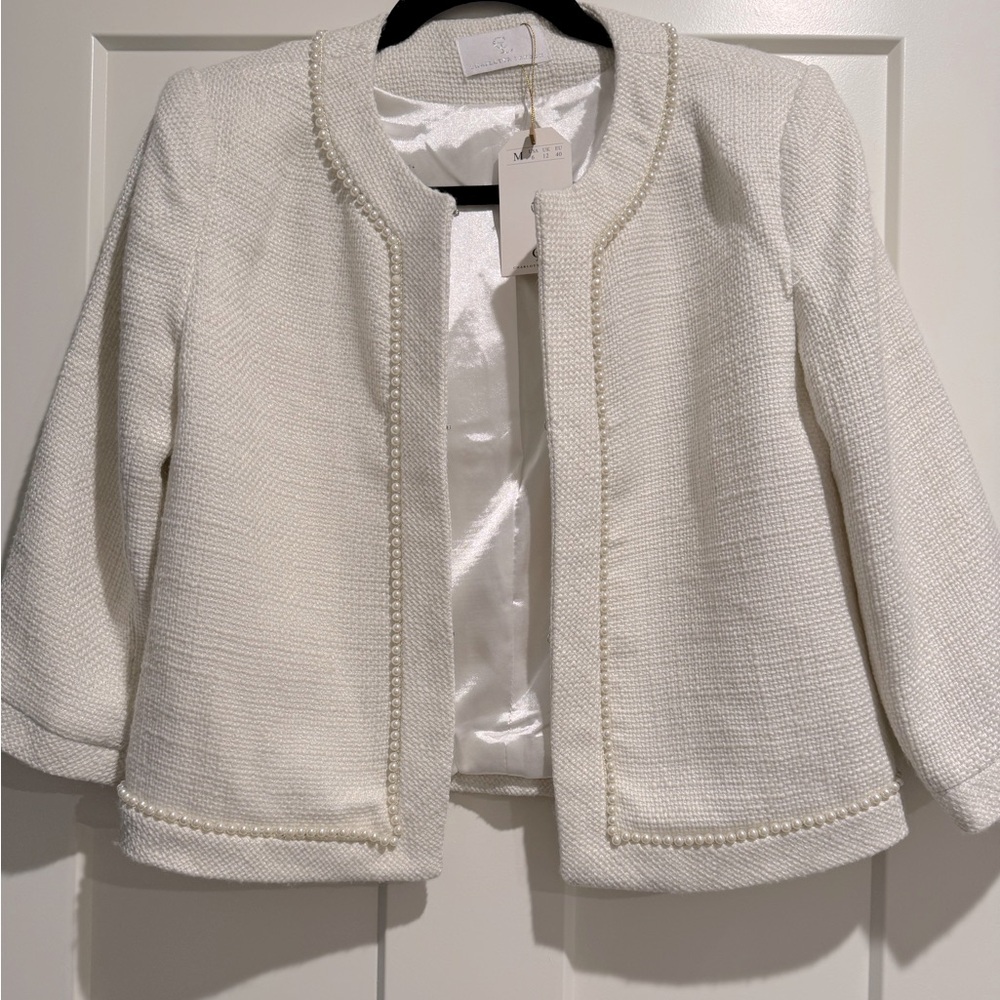 Charlotte London Tweed Pearl Blazer